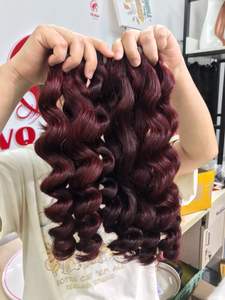 La mejor calidad 100% cabello humano vietnamita rizado natural estilo de onda profunda suelta para mujeres negras - Product Image 2