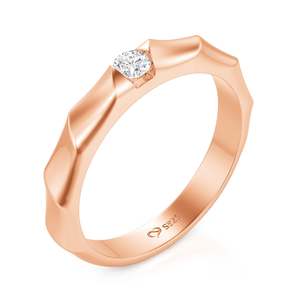 Jeulia Emerald Cut Moissanite Twisted <b>Ribbon</b> <b>Wedding</b> Band in Platinum - Product Image 2