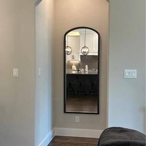 Vintage Gold Art <b>Deco</b> Square Full Length <b>Mirror</b> with Metal Iron Frame Wedding Home Decor - Product Image 5