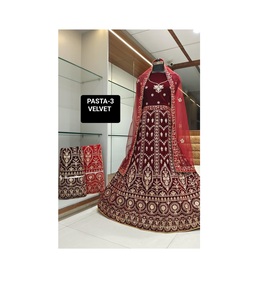 Mejor calidad elegante codificación bordado lentejuelas trabajo Cancan lienzo Patta indio paquistaní ropa Lehenga Choli para mujeres encaje - Product Image 1