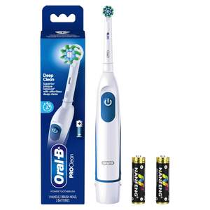 Cepillo de Dientes Eléctrico Oral-B Pro 100 Charcoal, a Pilas, Color Negro - Product Image 1