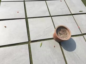 Export Quality Sandstone Look Vitrified Floor Tiles 2cm Outdoor Hammer <b>Stone</b> Grey Full Body Porcelain R11 Non Slip Tiles - Product Image 3