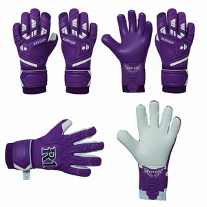 Gants de gardien de but de football respirants avec logo personnalisé, en latex souple, antidérapants, légers, avec étiquette privée OEM disponible - Product Image 1