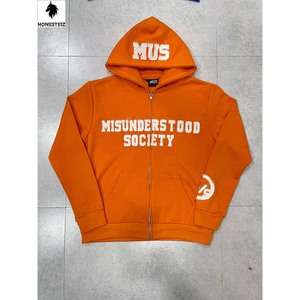 เสื้อฮู้ดผ้าคอตตอนหนาสำหรับผู้ชายผ้าคอตตอนเทอร์รี่มีฮู้ดผ้าปะติดที่กำหนดเองได้ - Product Image 5