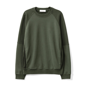 Sweat-shirt à col rond unisexe avec logo personnalisé Sweat-shirt d'hiver brodé 100% coton de haute qualité avec découpe - Product Image 1