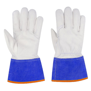 Guantes de seguridad industrial resistentes de alto rendimiento, grano de cabra, vaca, cuero dividido, soldadura TIG, protección de mano superior contra incendios - Product Image 2