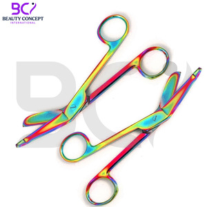 Tijeras de vendaje de material superior multicolor Acero inoxidable en precio razonable para cirugía Tijeras de vendaje quirúrgico Lister - Product Image 5