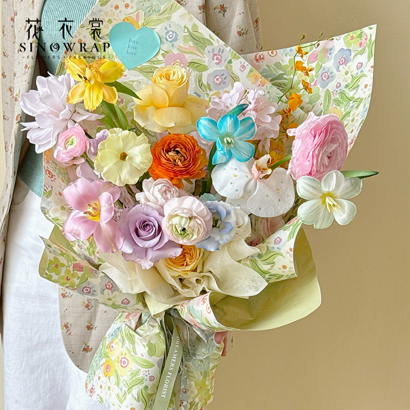 SINOWRAP New Arrival Paper Wrapping Paper Colorful Wrapping Paper
