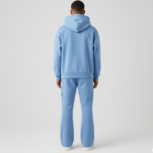 Conjunto de chándal con estampado de soplo para hombre con logotipo personalizado, ropa de calle, chándal de algodón para hombre - Product Image 3