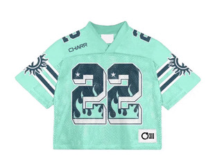 Camiseta de Fútbol Americano Retro Personalizada al por Mayor con Estampado Completo, de Alta Calidad, con Transferencia Térmica, de Malla, Corte Holgado, Tallas Grandes - Product Image 4