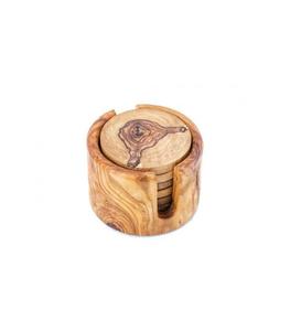 Luxury Tea & Coffee Wooden Coaster Unique Design Round Shape Cup Glass Coasters For Use <b>Table</b> Top Cheap Price Product - Product Image 4