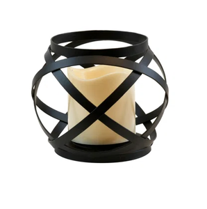 Bougeoir chauffe-plat en métal d'excellente qualité tenture murale artisanat Offre Spéciale gros bougeoir en fer noir créatif Simple - Product Image 3