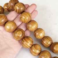 Collier de perles rondes en bois, style bohème classique, long, bijoux de mode pour femme, idéal pour un cadeau de mariage