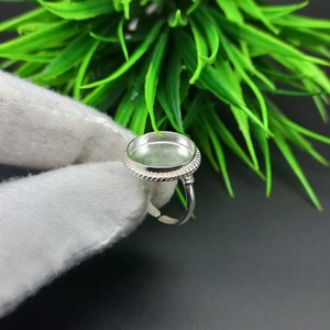 Bague en argent Sterling 925 réglable lunette unie tasse ronde fermer réglage blanc pour la fabrication de bague 3MM à 40MM bijoux à bricoler soi-même - Product Image 3