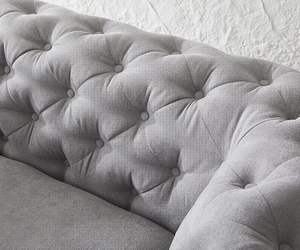 Corleone Customizable 3-Seater Grey <b>Sofa</b> 225 X 97 cm for Living Room with OEM Option - Product Image 5