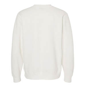 Sweat-shirt à col rond unisexe en polaire éponge blanc - Product Image 6