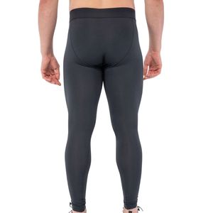 Pantalon de Compression léger pour hommes noir taille élastique collants de gymnastique avec imprimé Stretch Fit Yoga Leggings pour la course d'entraînement - Product Image 2