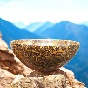 Cuenco de cristal de jaspe Mariyam de caligrafía, piedra preciosa Natural tallada a mano, cuenco de Chakra curativo Reiki, decoración del hogar, meditación Feng Shui - Product Image 1