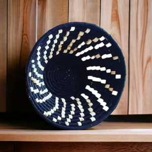 Paniers muraux en herbe sabai durables fabriqués à la main Ensemble de 4 paniers muraux en rotin moderne pour décoration murale de galerie de salon - Product Image 6