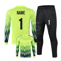 Uniforme rembourré de gardien de but résistant aux chocs avec pantalon extensible Uniforme rembourré de gardien de but de football