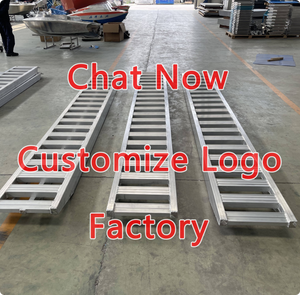 Nouvelle <span class=keywords><strong>rampe</strong></span> <span class=keywords><strong>de</strong></span> chargement pour camion remorque en aluminium ultra-résistant 3T, 3,5 mètres, inclinaison personnalisable, capacité 3T, couleur argent, ATHY MR-005 - Product Image 3