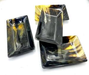 Bandeja de servicio Rectangular hecha a mano más vendida, cuerno de búfalo Natural de alta calidad, pulido artesanal para el hogar/restaurante, uso de animales - Product Image 1