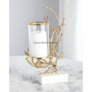 เชิงเทียนโลหะแบบเจาะรูที่ใส่เทียนอลูมิเนียมชุบเงินขัดเงามีสีเงาสวยงามทำจากโลหะทนทาน - Product Image 2