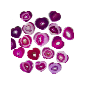 Posavasos de cristal alto para regalo, uso manual, piedra artesanal, posavasos de corazón de ónix rosa para bebida, piedra Natural, piedras preciosas curativas, mayorista - Product Image 6