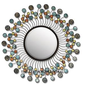 Decoración de Pared de Hierro Metálico con Forma Única y Acabado Dorado, Decoración Rústica para Entrada, Diseño Nórdico para Casa de Campo, Montaje en Pared - Product Image 6