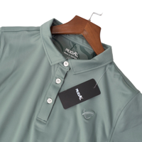 010-giyim erkek özel Logo Polyester Spandex T-Shirt spor Golf Polo T shirt rahat POLO GÖMLEK