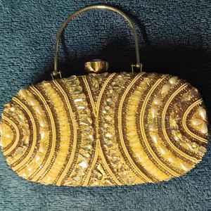 VLemon Unique <b>Yellow</b> Lemon Beaded <b>Clutch</b> Purse for Summer Vacation White Beaded <b>Bag</b> and Assortments - Product Image 6