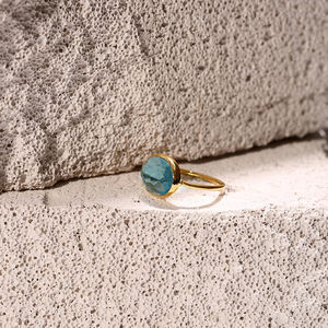 แหวนสเตอร์ลิงทำมือสำหรับ925หินควอทซ์สีทองตัวเรือนรูปไข่สีทองดีไซน์แบบตุรกี - Product Image 4