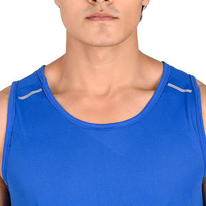 เสื้อกล้ามออกกำลังกายในยิมของผู้ชายเสื้อออกกำลังกายสแปนเด็กซ์ระบายอากาศได้ดีผ้า160g แห้งเร็วเป็นมิตรกับสิ่งแวดล้อมสำหรับการวิ่งแบบลำลอง - Product Image 4