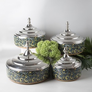 Casserole de luxe faite à la main de forme ronde pour réchauffer les aliments, pour réchauffer les fêtes et servir, nouveauté - Product Image 5