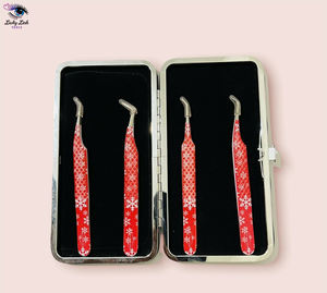 แหนบต่อขนตาสแตนเลสสตีลผลิตในปากีสถาน พิมพ์โลโก้ตามสั่ง สำหรับขนตาปลายแหลม LUCKY LASH - Product Image 3