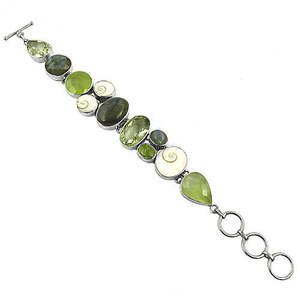 Women's 925 Silver Gemstone Statement Jewelry Fashion <b>Beaded</b> <b>Bracelet</b> - Product Image 3