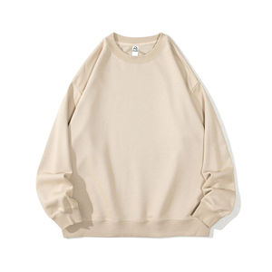 พร้อมส่ง บริการ OEM ผู้ชาย เสื้อเหงื่อเปล่า เสื้อสเวตเตอร์คอกลมขนาดใหญ่ผู้ชาย เสื้อสเวตเตอร์คอกลมแบบกําหนดเอง - Product Image 5