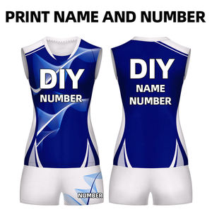 Services OEM Uniformes de volley-ball de style à la mode Nouveau design Votre propre logo Uniformes d'équipe pour adultes en gros - Product Image 3