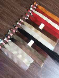 <b>Rainbow</b> Color Slavic Bulk Remy Hair Extensions <b>Light</b> Color Raw Cambodian Hair with Wholesale Price - Product Image 2