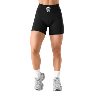 Shorts de sport pour femmes, sans couture, taille haute, contrôle du ventre, entraînement physique, yoga, course à pied - Product Image 1