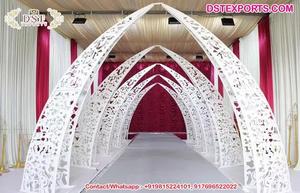 De superbes idées de décoration de scène de mariage en métal pour vos grandes noces par Dstexports Vente en gros Cadre en métal personnalisé Arche de mariage en or - Product Image 4