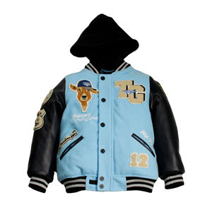 Chaquetas Letterman de alta calidad Cuerpo de lana Mangas de cuero Ropa de invierno Elegante y elegante Chaqueta universitaria de béisbol Letterman Varsity - Product Image 1