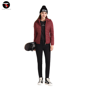 Dernière veste d'équitation pour femmes coupe ajustée doudoune couleur unie fermeture éclair respirante et belle prix de gros - Product Image 4