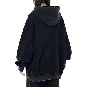 Sudadera de Invierno 2025 para Hombre, con Logotipo Personalizado, de Alta Calidad, Lavado Ácido, Tallas Grandes, Parches Bordados, Transpirable y Resistente - Product Image 3