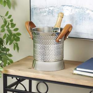 Cubo de hielo duradero de acero inoxidable con acabado dorado para grandes cantidades de cubitos de hielo - Product Image 3