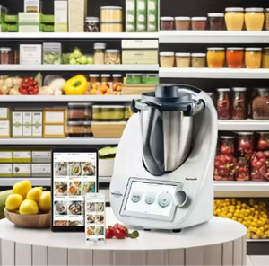 เครื่องเตรียมอาหารอเนกประสงค์แบบพกพา Vorwerk Thermomix TM6 รุ่นปี 2023 ทำจากสแตนเลส พร้อมฟังก์ชั่นหั่น สับ และปั่นละเอียด - Product Image 2