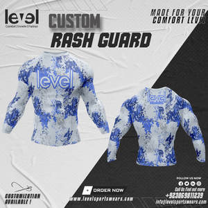 Men's Lightweight Nylon <b>Rashguard</b> Full Sleeve Stretchable Performance Sportswear Breathable Gym Wear Available in Pakistan - Product Image 4