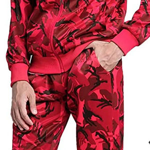 High Quality Printed Fitness <b>Tracksuit</b> Set Fashionable Sublimation Hooded Top for Winter Sports or Training - Product Image 5
