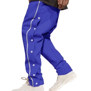 Pantalones de Baloncesto para Hombre, Transpirables, con Aberturas Laterales, Estilo Patchwork, con Botones a Presión, Ropa Deportiva Urbana, 100% Poliéster - Product Image 5