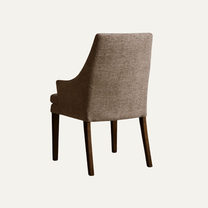 Modern Upholstered <b>Dining</b> <b>Arm</b> <b>Chair</b> <b>with</b> Solid Teak Wood Frame for Restaurant Hotel and Home Use - Product Image 3